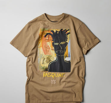 Basquiat Self Portrait Short Sleeve Tee - Khaki