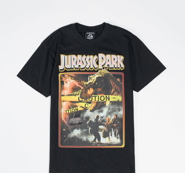 Jurassic Park Cover Short Sleeve Tee - Black