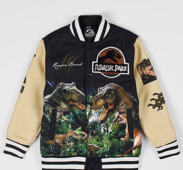 Jurassic Park Varsity Jacket - Black