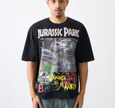 Jurassic Park Unkind To Mankind Short Sleeve Tee - Black