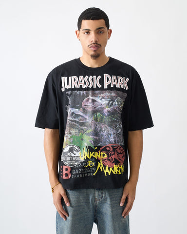 Jurassic Park Unkind To Mankind Short Sleeve Tee - Black