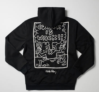 Keith Haring Crack Is Wack Hoodie - Black