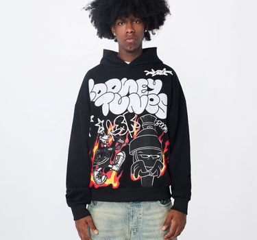 Looney Tunes Graphic Hoodie - Black