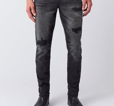 Men's Skinny Distressed Denim Pants - Grey