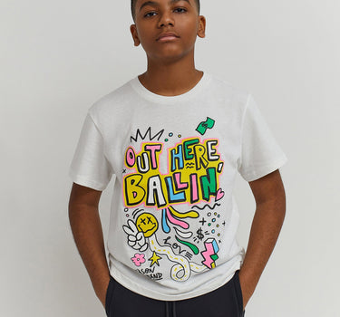 Kids Money Bear Ballin Applique Tee