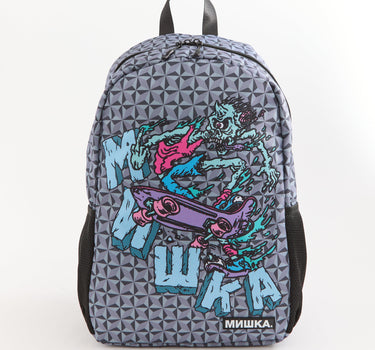 Mishka Eyeball Backpack - Grey