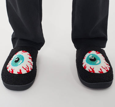 Keep Watch Slippers - Black