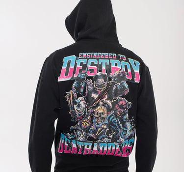 Mishka Engineered To Destroy Back Print Hoodie - Black