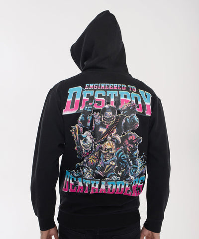 Mishka Engineered To Destroy Back Print Hoodie - Black