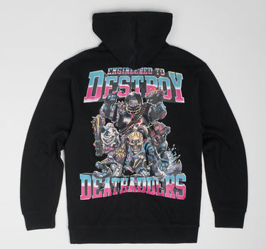 Mishka Engineered To Destroy Back Print Hoodie - Black