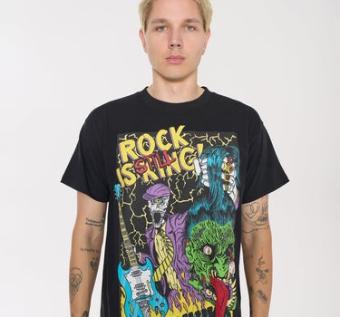 Mishka Still King Embroidered Short Sleeve Tee - Black