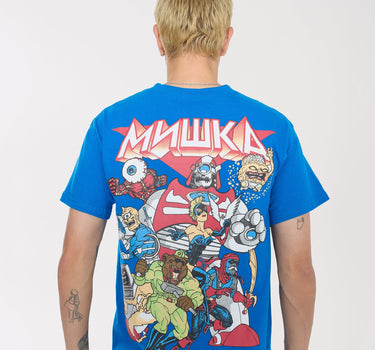 Mishka Logo Keep Watch Short Sleeve Tee - Blue