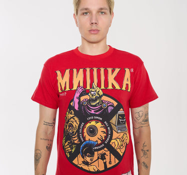 Mishka Characters Short Sleeve Tee - Red