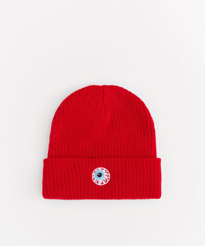 Mishka Keep Watch Embroidered Beanie - Red