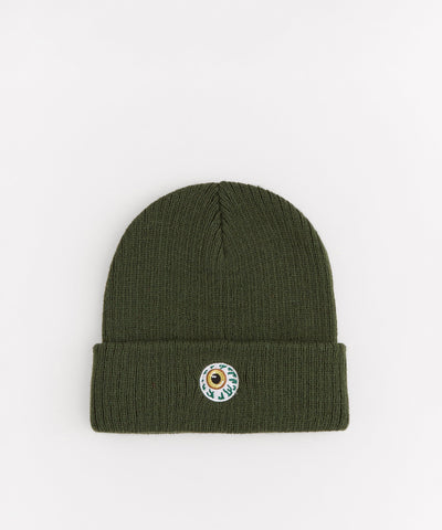Mishka Keep Watch Embroidered Beanie - Olive Green