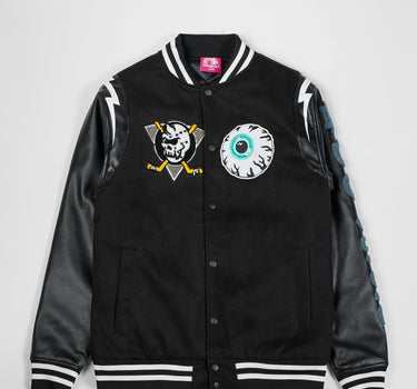 Mishka Trouble Varsity Jacket - Black