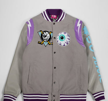 Mishka Trouble Varsity Jacket - Grey