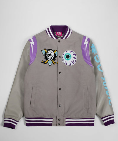 Mishka Trouble Varsity Jacket - Grey