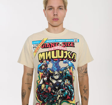 Mishka Comics Short Sleeve Tee - Beige