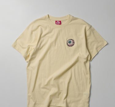 Mishka Embroidered Eyeball Short Sleeve Tee - Sand