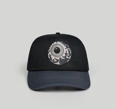 Mishka Keep Watch Embroidered Trucker Hat - Black