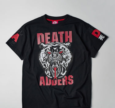 Mishka Death Adders Glitter Print Short Sleeve Tee - Black