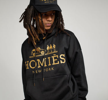 Homies Foil Fleece Hoodie - Black