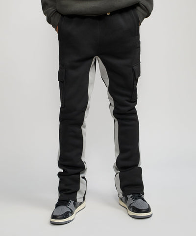 Flare Fleece Sweatpants - Black