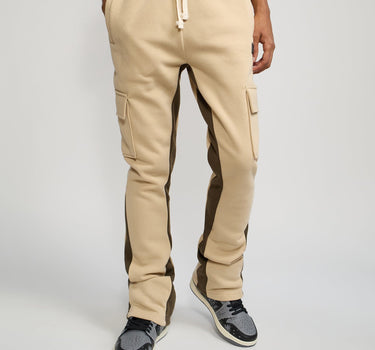 Flare Fleece Sweatpants - Beige