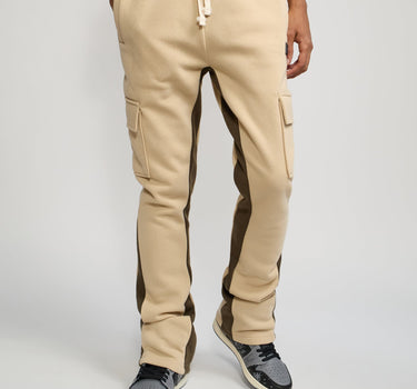 Flare Fleece Sweatpants - Beige