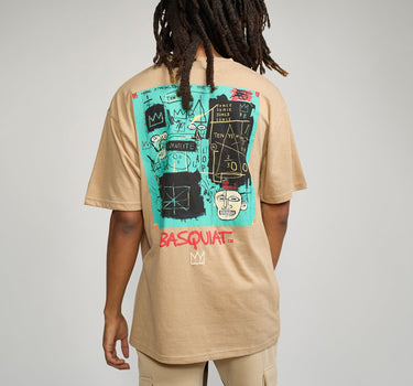 Basquiat Equals Pi Short Sleeve Tee - Khaki