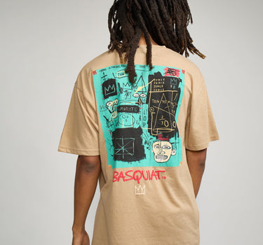 Basquiat Equals Pi Short Sleeve Tee - Khaki