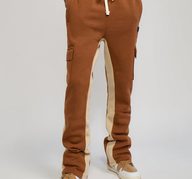 Flare Fleece Sweatpants - Brown