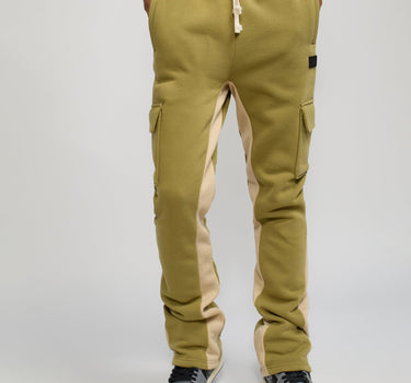 Flare Fleece Sweatpants - Olive Green