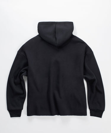 Saint And Sinners Raw Hem Hoodie - Black