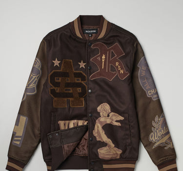 Kids Champions Varsity Jacket - Brown