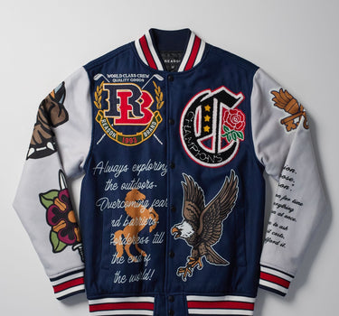 Fearless Varsity Jacket - Blue