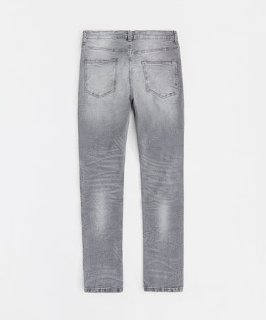 Men's Skinny Distressed Denim Pants - Grey