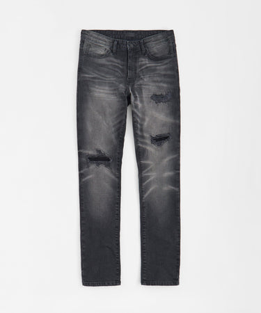 Skinny Rip and Repair Denim Jeans Black – Reason Clothing