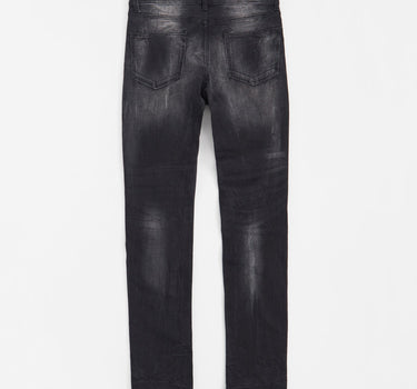 Men's Skinny Distressed Denim Pants - Black