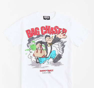 Popeye Bag Chaser Short Sleeve Tee - White