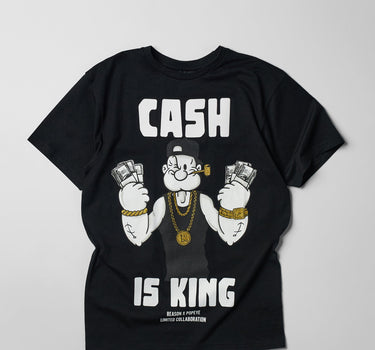 Popeye Cash Is King Short Sleeve Tee - Black