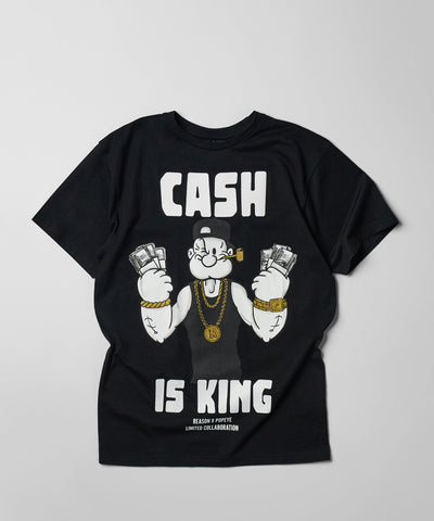 Popeye Cash Is King Short Sleeve Tee - Black