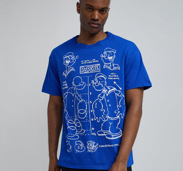 Popeye Short Sleeve Tee - Blue