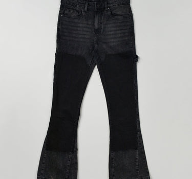 Greater Fifth Carpenter Flare Denim Jeans - Black