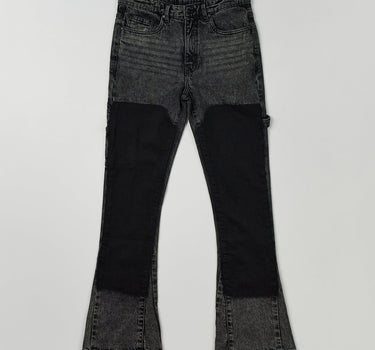 Greater Fifth Carpenter Flare Denim Jeans - Charcoal