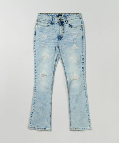 Saucey Light Wash Flare Denim Jeans