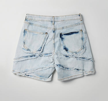 Bandit Frayed Denim Short - Light Blue