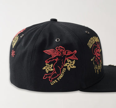 Saint Rhinestones Embroidered Graphic Hat