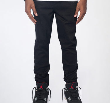Midnight Rhinestone Skinny Jeans - Black